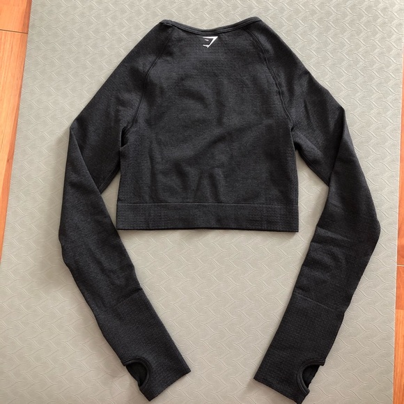 NEW Gymshark Vital Seamless Long Sleeve Crop Top - Picture 2 of 8